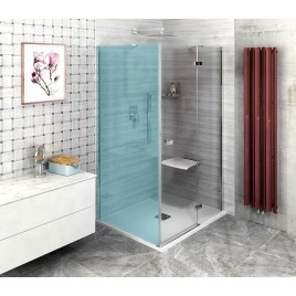FORTIS Porte de douche 800mm, verre clair/droit