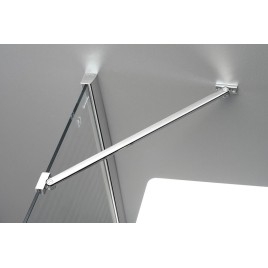 FORTIS Porte de douche 800mm, verre clair/droit