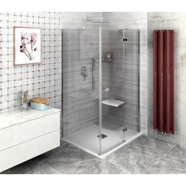 FORTIS Porte de douche 900mm, verre clair/droit