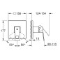 Grohe Eurocube - Mitigeur de douche à encastrer, Hard Graphite brossé 24061AL0