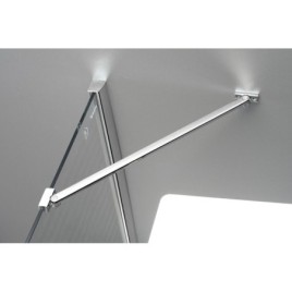 FORTIS Porte de douche 3 couches 1400 mm, verre clair/droit