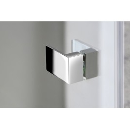 FORTIS Porte de douche à 3 couches 1500 mm, verre clair/droit