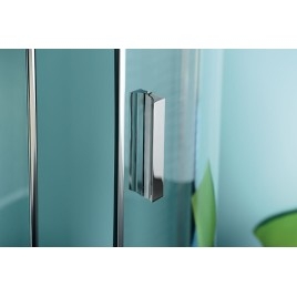 ZOOM porte douche à double aile 900mm, verre clair
