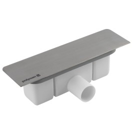 KAZUKO Déchets de douche, DN40, Couverture en acier inoxydable brossé