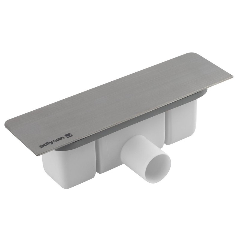 KAZUKO Déchets de douche, DN40, Couverture en acier inoxydable brossé