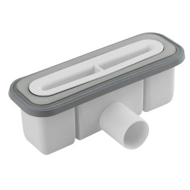KAZUKO Déchets de douche, DN40, Couverture en acier inoxydable brossé