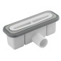 KAZUKO Déchets de douche, DN40, Couverture en acier inoxydable brossé