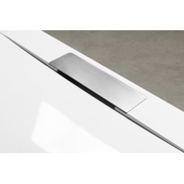 KAZUKO Déchets de douche, DN40, Couverture en acier inoxydable brossé