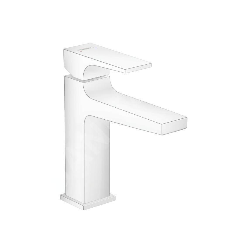 Hansgrohe Metropol - Mitigeur de lavabo avec bonde Push-Open, blanc mat 32507700