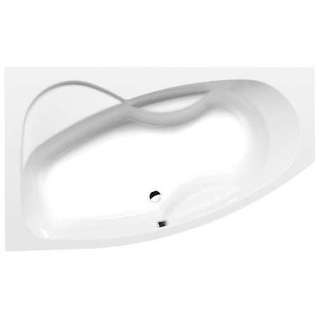 MAMBA L Bain Asymétrique 160x95x45cm, Blanc