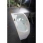 MAMBA L Bain Asymétrique 160x95x45cm, Blanc MAMBA L Bain Asymétrique 160x95x45cm, Blanc