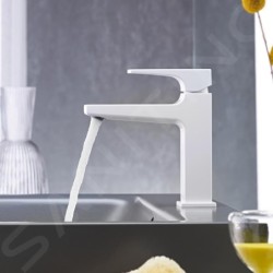 Hansgrohe Metropol - Mitigeur de lavabo avec bonde Push-Open, blanc mat 32507700