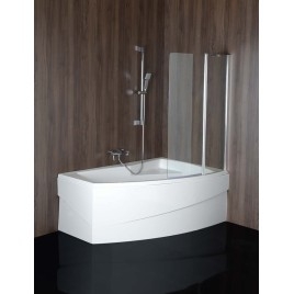MAMBA R Bain Asymétrique 160x95x44cm, Blanc