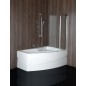 MAMBA R Bain Asymétrique 160x95x44cm, Blanc MAMBA R Bain Asymétrique 160x95x44cm, Blanc