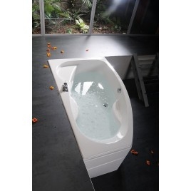 MAMBA R Bain Asymétrique 160x95x44cm, Blanc
