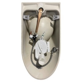 COMMUNITY back inlet urinal avec des trous de couvercle, 31x61cm, blanc ExtraGlaze