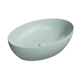 PURA comptoir lavabo en céramique 60x42cm, ghiaccio matt