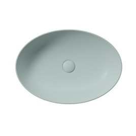 PURA comptoir lavabo en céramique 60x42cm, ghiaccio matt
