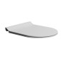PURA/KUBE X siège de toilette, SLIM, Soft Close, blanc mat/chrom PURA/KUBE X siège de toilette, SLIM, Soft Close, blanc mat/chrom