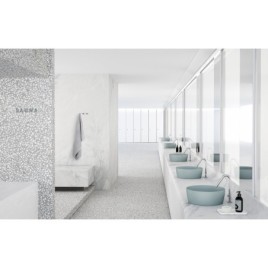 NUBES compteur de lavabo en céramique dia 40cm, ghiaccio matt