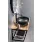 Sapho Pax - Mitigeur de lavabo haut, noir mat XA07/15
