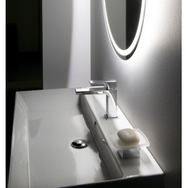 DIMY Robinet de mélangeur de lavabo sans pop up déchets, chrome