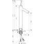 Axor Starck - Mitigeur de lavabo, chrome 10129000