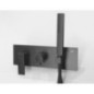 DIMY Mélangeur de douche en béton Tap inc Shower Handset, 2 voies, noir
