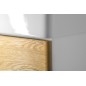 MEDIENA Vanity Unit 77x50,5x49cm, blanc mat/oak naturel MEDIENA Vanity Unit 77x50,5x49cm, blanc mat/oak naturel
