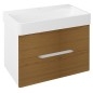 MEDIENA Vanity Unit 77x50,5x49cm, blanc mat/oak naturel MEDIENA Vanity Unit 77x50,5x49cm, blanc mat/oak naturel