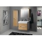 MEDIENA Vanity Unit 77x50,5x49cm, blanc mat/oak naturel MEDIENA Vanity Unit 77x50,5x49cm, blanc mat/oak naturel