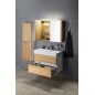 MEDIENA Vanity Unit 77x50,5x49cm, blanc mat/oak naturel MEDIENA Vanity Unit 77x50,5x49cm, blanc mat/oak naturel