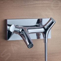 Axor Starck Organic - Thermostat de baignoire apparent, chrome 12410000