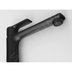 Sapho Pax - Mitigeur de lavabo haut, noir mat XA07/15