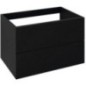 TREOS Unité de stockage 75x53x50,5cm, noir mat TREOS Unité de stockage 75x53x50,5cm, noir mat