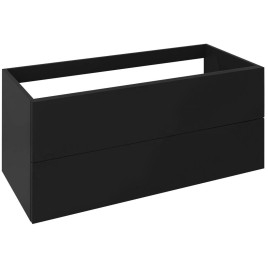 TREOS Vanity Unité 110x53x50,5cm, noir mat
