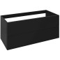TREOS Vanity Unité 110x53x50,5cm, noir mat TREOS Vanity Unité 110x53x50,5cm, noir mat