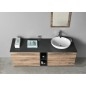 TREOS Vanity Unité 110x53x50,5cm, noir mat TREOS Vanity Unité 110x53x50,5cm, noir mat