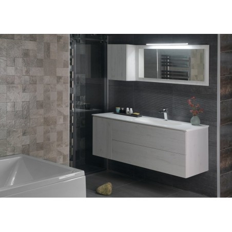 TREOS Vanity Unit 110x53x50,5cm, chêne Polar