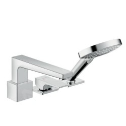 Hansgrohe Metropol - Mitigeur pour montage sur bord de baignoire, installation 3 trous, chrome 32550000