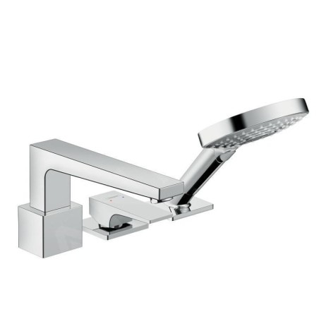 Hansgrohe Metropol - Mitigeur pour montage sur bord de baignoire, installation 3 trous, chrome 32550000