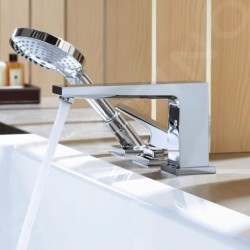 Hansgrohe Metropol - Mitigeur pour montage sur bord de baignoire, installation 3 trous, chrome 32550000