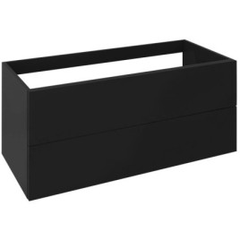TREOS Unité de rangement 110x53x50,5cm, noir mat
