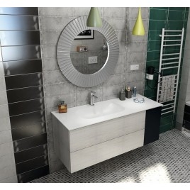 TREOS armoire de porte inférieure 35x53x50,5cm, droite/gauche, chêne Collingwood