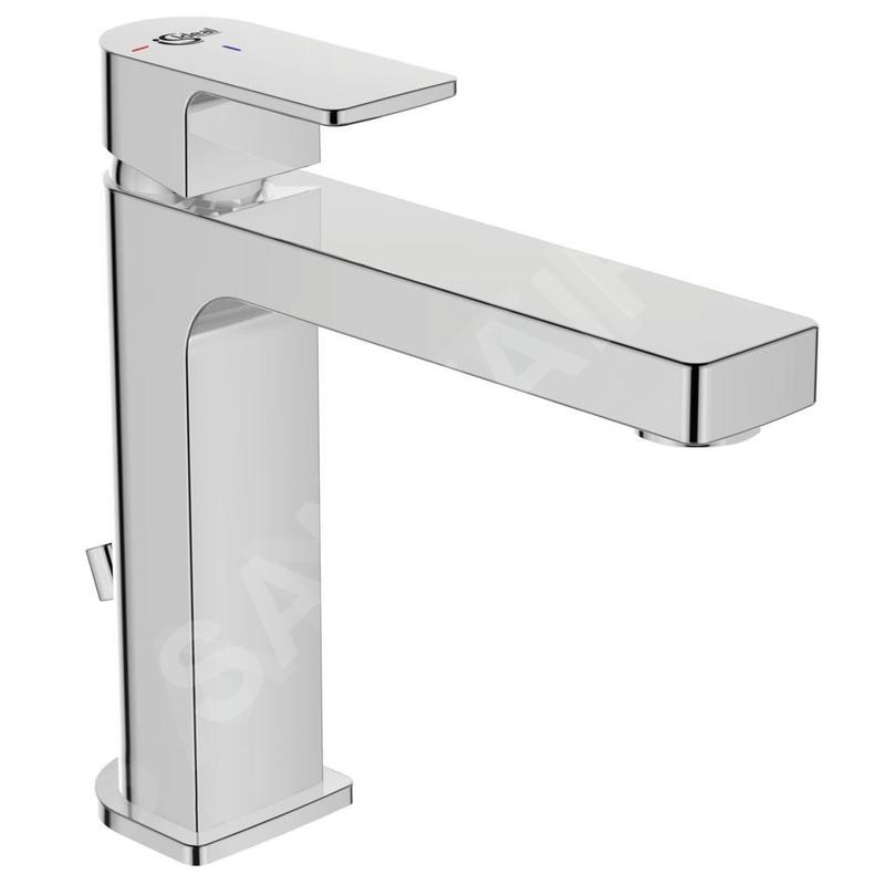 Ideal Standard Edge - Mitigeur de lavabo Grande Slim avec bonde, BlueStart, chrome A7107AA