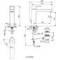 Ideal Standard Edge - Mitigeur de lavabo Grande Slim avec bonde, BlueStart, chrome A7107AA