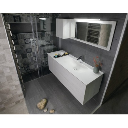 TREOS armoire de porte supérieure 35x50x22cm, droite/gauche, noir mat