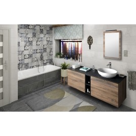 TREOS armoire basse 20x53x50,5cm, chêne Polar