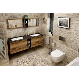 TREOS armoire basse 20x53x50,5cm, chêne Polar