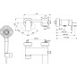 Ideal Standard Edge - Mitigeur de baignoire mural avec douchette, chrome A7122AA